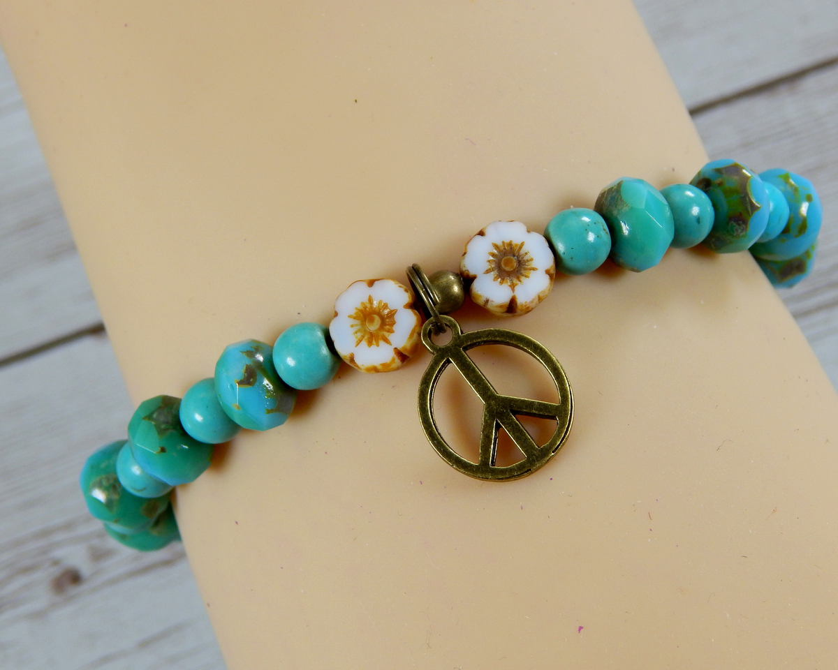 Havana Turquoise Beaded Friendship Bracelet