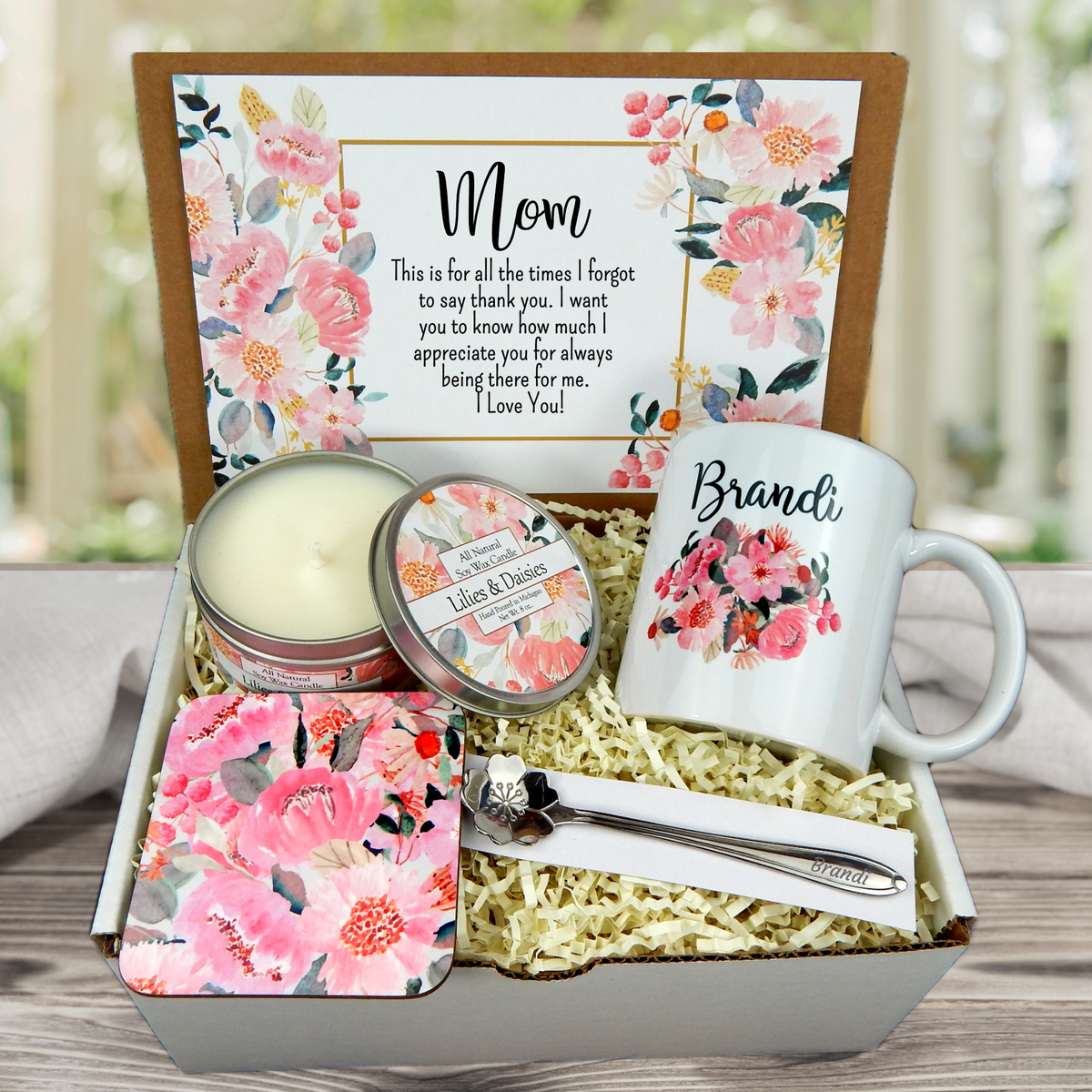 Mothers Day Candle & Gift Box | Personalized Gift for Mom