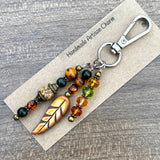 Autumn Purse Charm - Fall Colors Bag Charm - Stocking Stuffer Charm