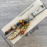 Autumn Purse Charm - Fall Colors Bag Charm - Stocking Stuffer Charm